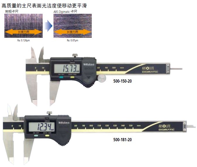 電子數(shù)顯卡尺帶SPC輸出(硬質(zhì)合金內(nèi)、外徑測量爪)500-175-20