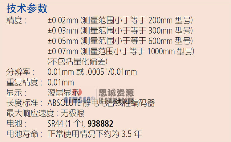 電子數(shù)顯卡尺帶SPC輸出(硬質(zhì)合金內(nèi)、外徑測量爪)500-175-20